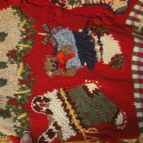 Tiara Women's Medium Holiday Cardigan Christmas Ugly Sweater Festive - Picture 2 of 10